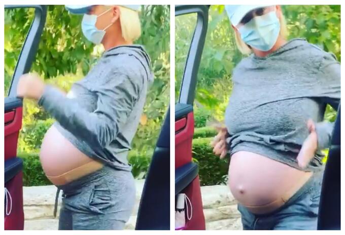 Katy Perry haciendo peligroso reto viral