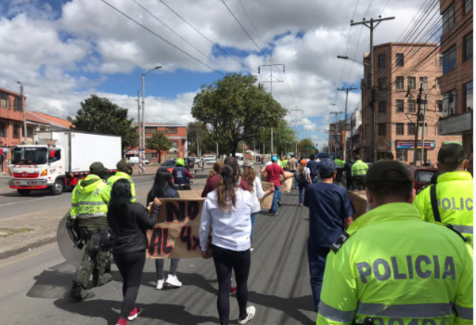 Bloqueos Bogotá