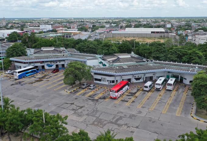Panorámica Central de transporte terrestre del Atlántico