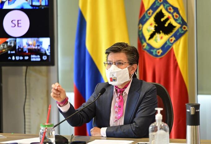 Alcaldesa de Bogotá, Claudia López.