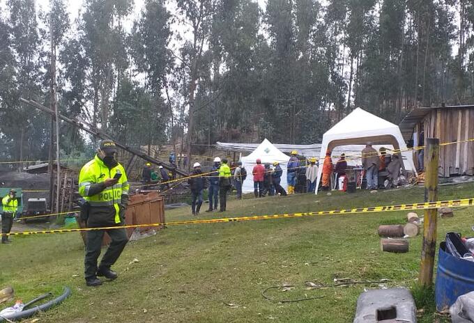 Mina, atrapados, Sogamoso, socavón