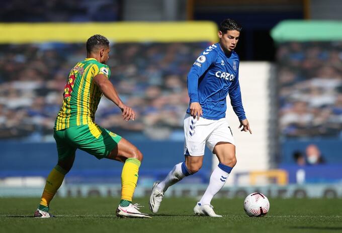 James Rodríguez, Everton vs West Bromwich