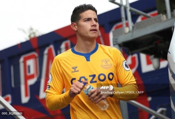 James Rodríguez, jugador colombiano del Everton