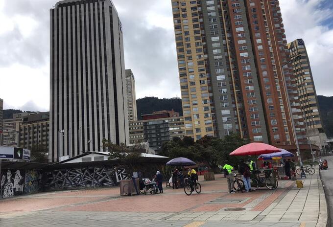 Vendedores informales en la nueva normalidad en Bogotá