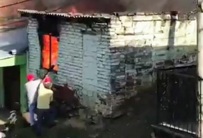Incendio en el oeste de Cali
