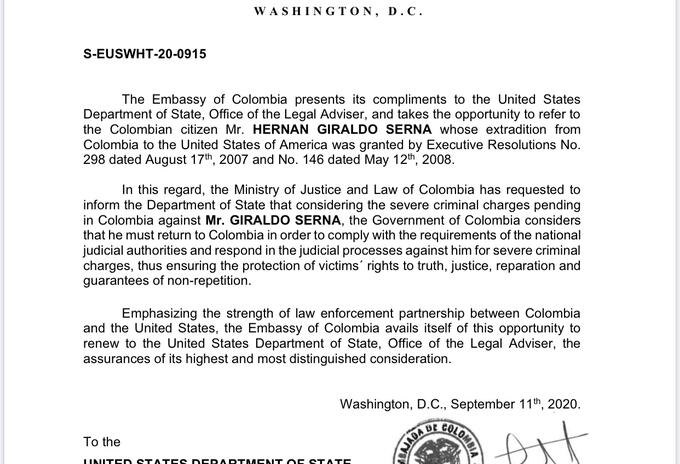 Carta embajada
