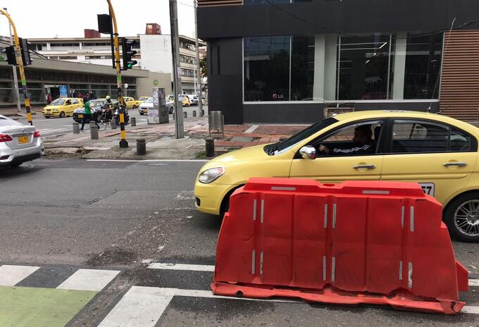 La Carrera Séptima es uno de los corredores que cuenta con separadores.