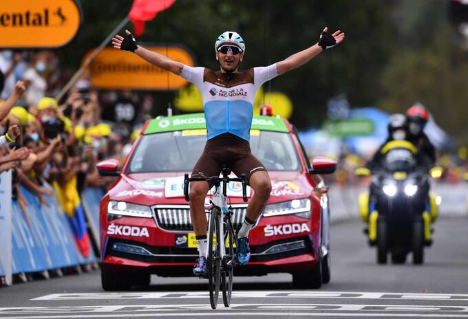 Nans Peters, ganador de la octava etapa del Tour de Francia. Nans Peters, ganador de la octava etapa del Tour de Francia.