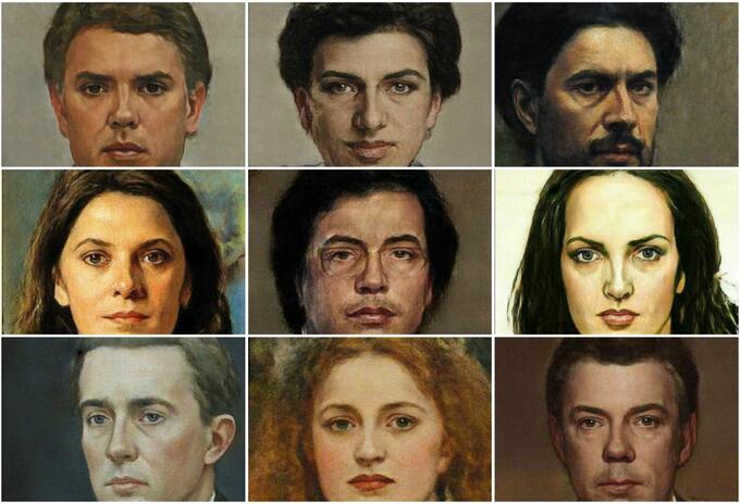 Políticos colombianos como obras de arte Políticos colombianos como obras de arte