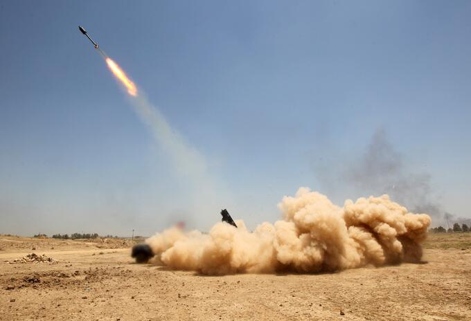 Cohete en Irak Cohete en Irak