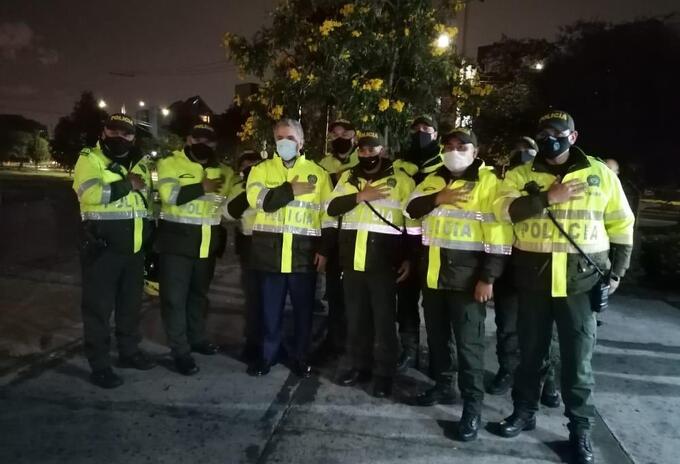 Presidente Duque de policía