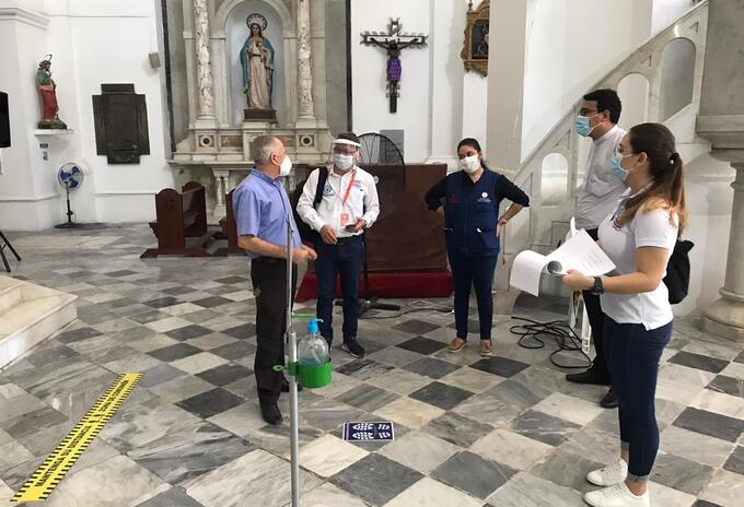 Distrito, Santa Marta, Magdalena, Iglesias, Templos