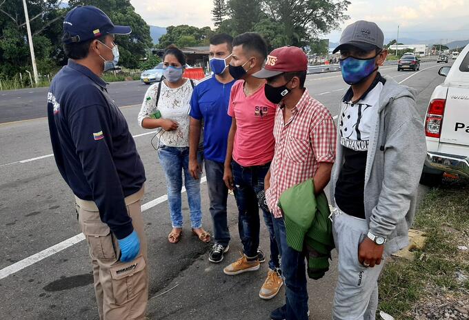 Migrantes venezolanos de vuelta a Colombia