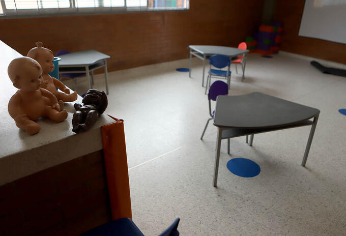 Jardines infantiles vuelven en pandemia / Niños en medio de covid-19