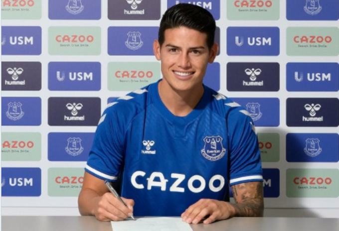 James Rodríguez, nuevo jugador de Everton