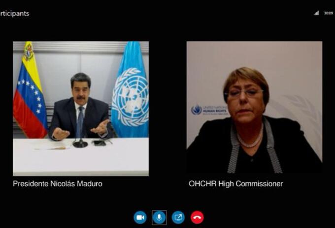 Maduro conversó con Bachelet - @jaarreaza