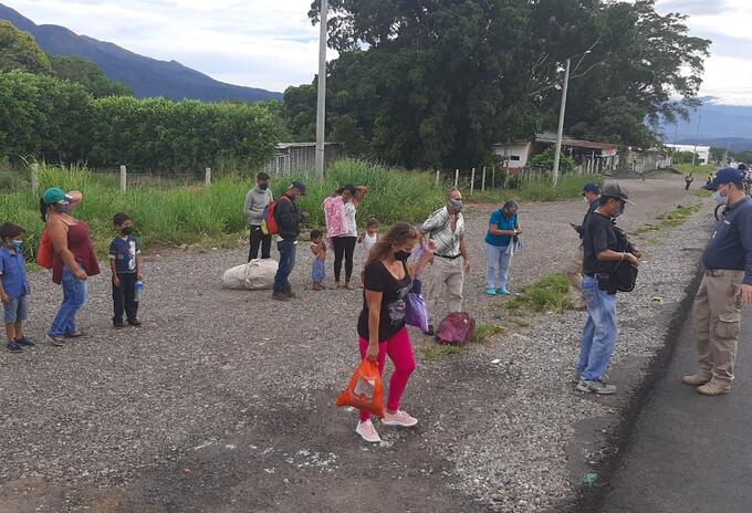 Población Migrante en la zona de frontera entre Colombia y Venezuela