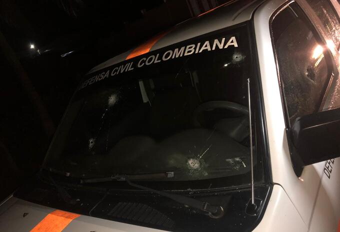 Ileso resultó el director de la Defensa Civil del Putumayo