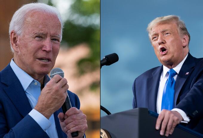 Joe Biden y Donald Trump, enfrentados en elecciones en EE.UU.