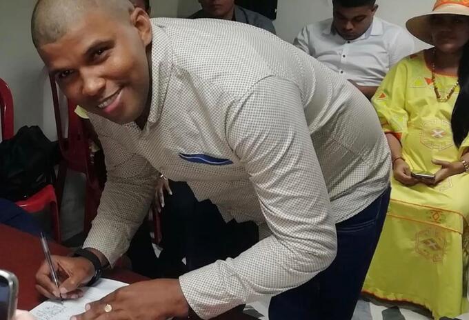 Líder comunal Javier Brito