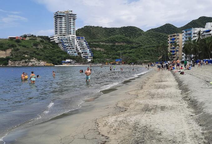 Playas del Rodadero en Santa Marta.