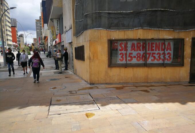 Arriendo en la Carrera Séptima peatonal