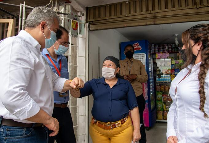 Presidente Iván Duque anunció inversión por 1.7 billones de pesos dirigidos a más de 500 mil micronegocios