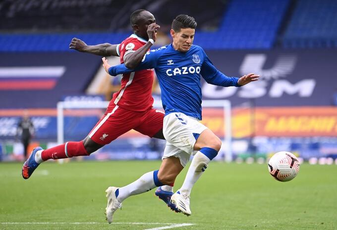 James Rodríguez, Everton vs Liverpool