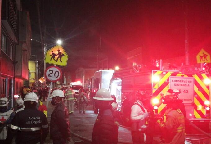 Incendio en localidad de Fontibón