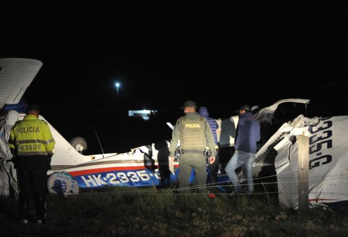 Avioneta accidentada en Ubaté (Cundinamarca)