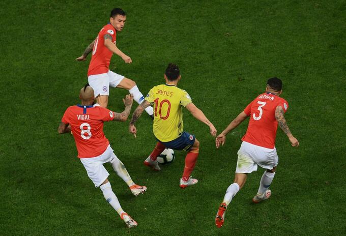 En Colombia Vs. Chile, James Rodríguez siempre ha sido figura En Colombia Vs. Chile, James Rodríguez siempre ha sido figura