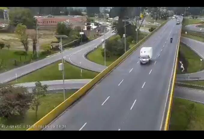 Accidente de ciclista en Chía