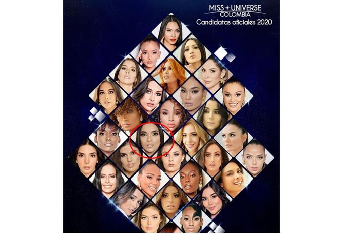 Imagen con candidata expulsada de Miss Universe Colombia