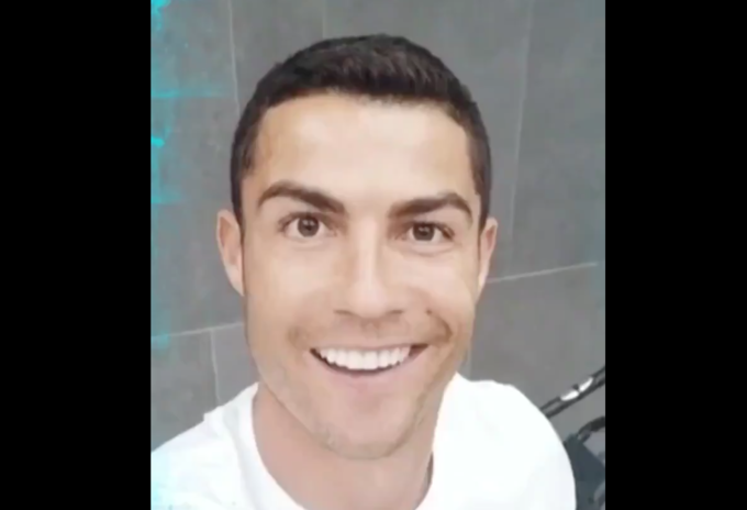 Captura de pantalla del video de Cristiano