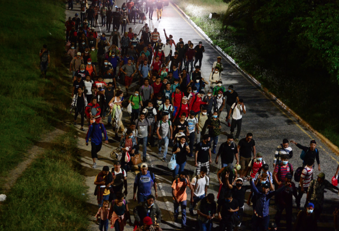 Caravana de migrantes hondureños hacia EE.UU.