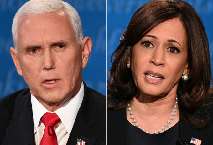 Mike Pence y Kamala Harris