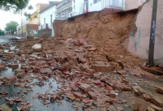 Deslizamiento de tierra en el barrio La Cabrera en Cúcuta