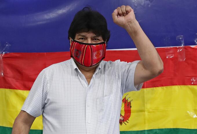 Evo Morales, expresidente de Bolivia