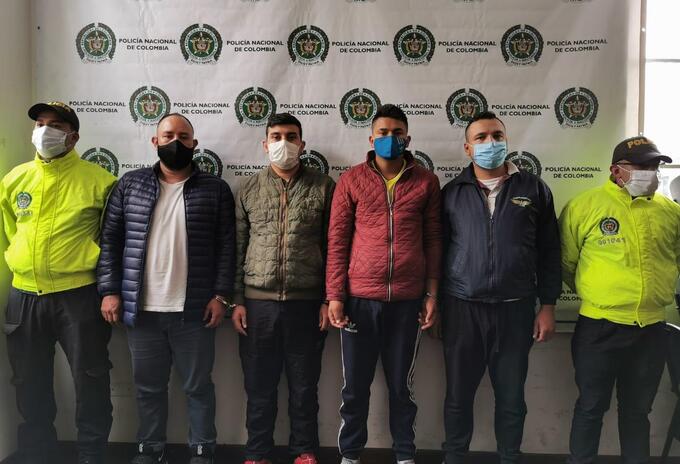 Captura de bandas delincuenciales en Bogotá