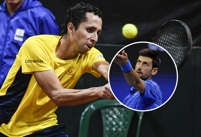Daniel Galán, Novak Djokovic