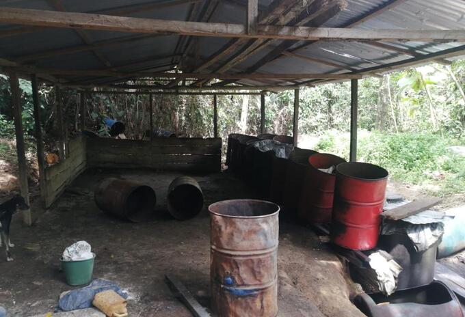 Ejercito desmantela laboratorio de drogas en zona rural de Tibu