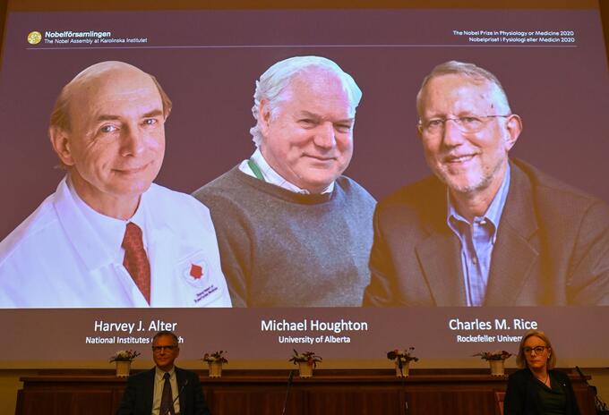 Ganadores de Nobel de Medicina 2020