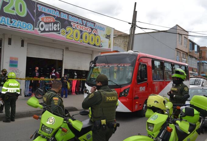 Policía en Soacha