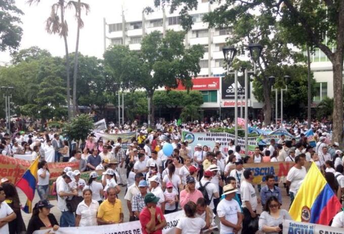 Protestas de las centrales obreras