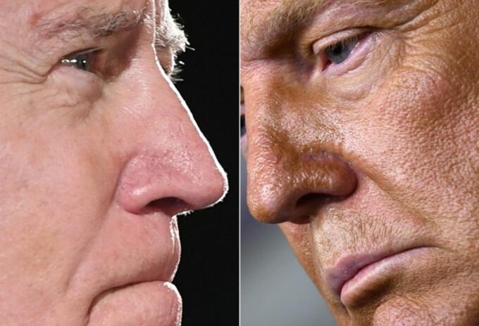Donald Trump y Joe Biden.