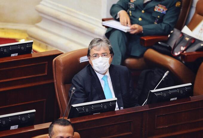 Ministro de Defensa, Carlos Holmes Trujillo en debate de control político en Cámara
