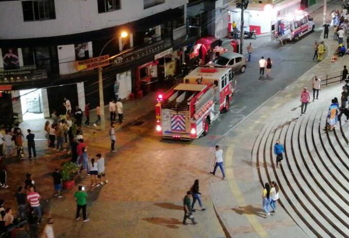 Lugar de la emergencia en Bello, Antioquia.