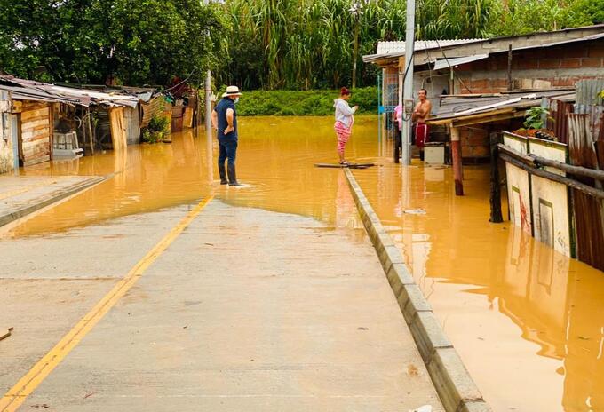 Inundaciones en Vegachí, Antioquia.