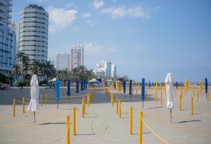 Habilitan nuevo sector de playas en Cartagena, ampliando la capacidad para propios y turistas
