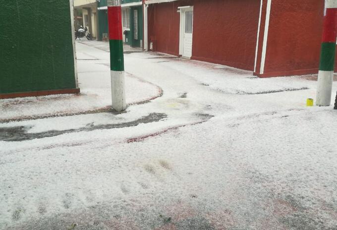 Granizada en Bogotá